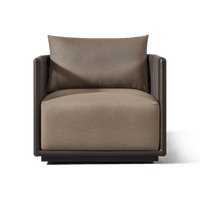 Palm Beach Aluminum Swivel Lounge Chair | Aluminum Asteroid, Copacabana Midnight, Rope Dark Grey