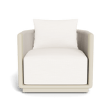 Palm Beach Aluminum Swivel Lounge Chair | Aluminum Bone, Panama Blanco, Rope Shell