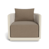 Palm Beach Aluminum Swivel Lounge Chair | Aluminum Bone, Panama Coco, Rope Shell