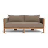 Palm Beach Teak 2 Seat Sofa | Teak Natural, Copacabana Midnight, Rope Dark Grey