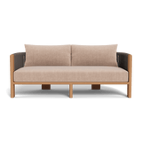 Palm Beach Teak 2 Seat Sofa | Teak Natural, Altona Sand, Rope Stone