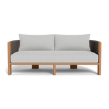 Palm Beach Teak 2 Seat Sofa | Teak Natural, Copacabana Sand, Rope Stone