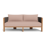 Palm Beach Teak 2 Seat Sofa | Teak Natural, Stirling Powder, Rope Stone