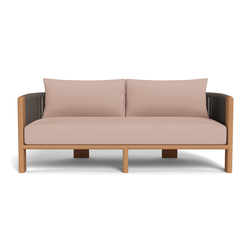 Palm Beach Teak 2 Seat Sofa | Teak Natural, Stirling Powder, Rope Stone