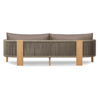 Palm Beach Teak 3 Seat Sofa | Teak Natural, Panama Coco, Rope Stone