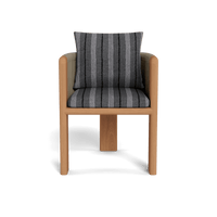 Palm Beach Teak Dining Chair | Teak Natural, Malibu Slate, Rope Stone