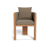 Palm Beach Teak Dining Chair | Teak Natural, Panama Coco, Rope Stone