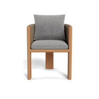 Palm Beach Teak Dining Chair | Teak Natural, Altona Dove, Rope Stone