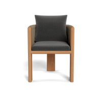 Palm Beach Teak Dining Chair | Teak Natural, Marley Boulder, Rope Stone