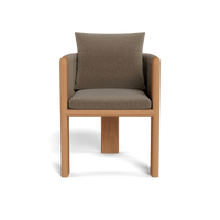Palm Beach Teak Dining Chair | Teak Natural, Marley Mink, Rope Stone