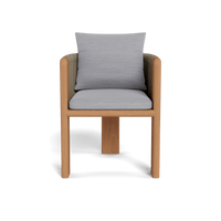 Palm Beach Teak Dining Chair | Teak Natural, Panama Cloud, Rope Stone