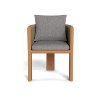 Palm Beach Teak Dining Chair | Teak Natural, Pebble Fog, Rope Stone