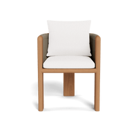 Palm Beach Teak Dining Chair | Teak Natural, Pebble White, Rope Stone