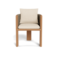 Palm Beach Teak Dining Chair | Teak Natural, Riviera Sand, Rope Stone