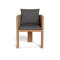 Palm Beach Teak Dining Chair | Teak Natural, Riviera Slate, Rope Stone