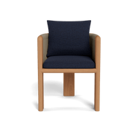 Palm Beach Teak Dining Chair | Teak Natural, Siesta Indigo, Rope Stone
