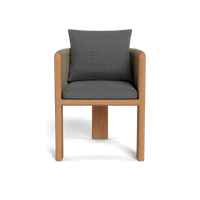 Palm Beach Teak Dining Chair | Teak Natural, Siesta Slate, Rope Stone