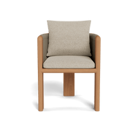 Palm Beach Teak Dining Chair | Teak Natural, Siesta Taupe, Rope Stone