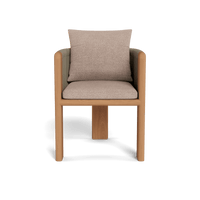 Palm Beach Teak Dining Chair | Teak Natural, Vela Dune, Rope Stone