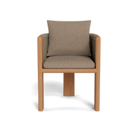 Palm Beach Teak Dining Chair | Teak Natural, Pebble Camel, Rope Stone
