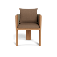 Palm Beach Teak Dining Chair | Teak Natural, Sorrento Caramel, Rope Stone