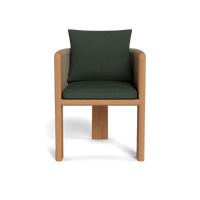 Palm Beach Teak Dining Chair | Teak Natural, Sorrento Moss, Rope Stone