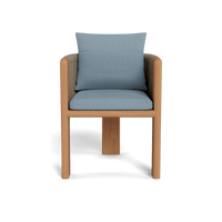 Palm Beach Teak Dining Chair | Teak Natural, Sorrento Sky, Rope Stone