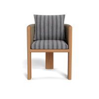 Palm Beach Teak Dining Chair | Teak Natural, Zuma Slate, Rope Stone