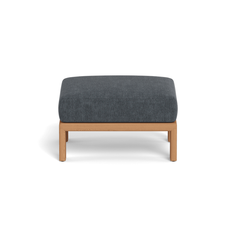 Palm Beach Teak Ottoman | Teak Natural, Altona Slate,