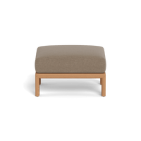 Palm Beach Teak Ottoman | Teak Natural, Copacabana Midnight,