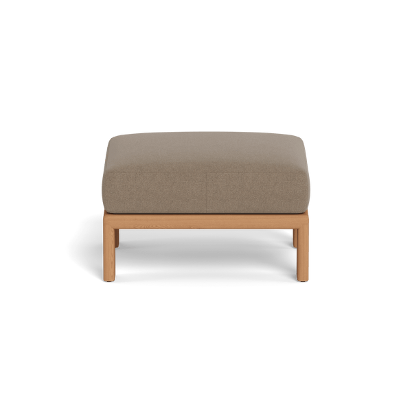 Palm Beach Teak Ottoman | Teak Natural, Copacabana Midnight,