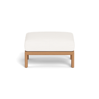 Palm Beach Teak Ottoman | Teak Natural, Panama Blanco,