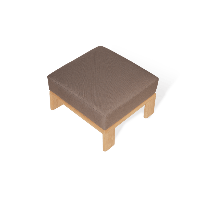 Palm Beach Teak Ottoman | Teak Natural, Panama Coco,