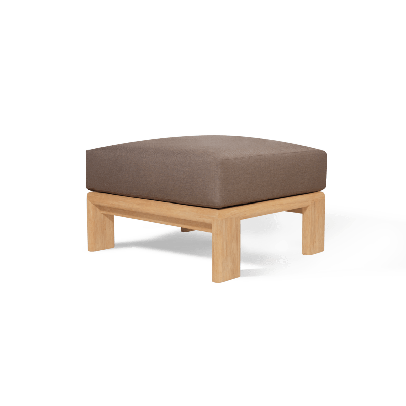 Palm Beach Teak Ottoman | Teak Natural, Panama Coco,