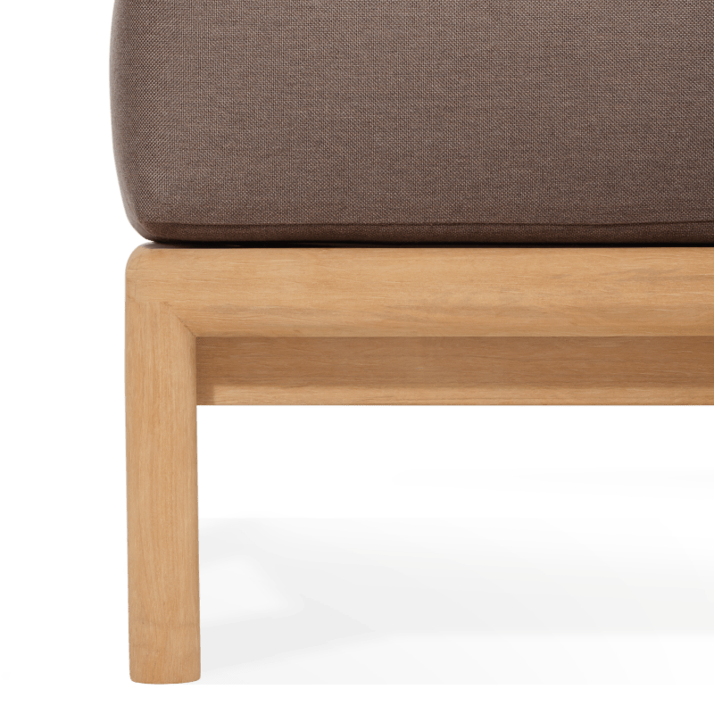 Palm Beach Teak Ottoman | Teak Natural, Panama Coco,