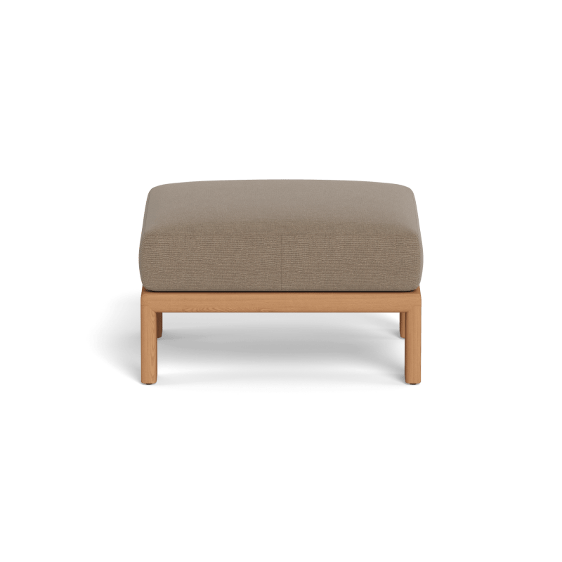 Palm Beach Teak Ottoman | Teak Natural, Panama Coco,