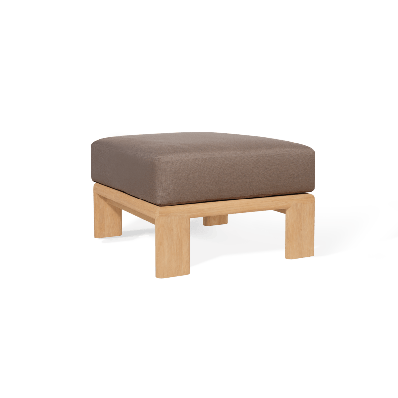 Palm Beach Teak Ottoman | Teak Natural, Panama Coco,