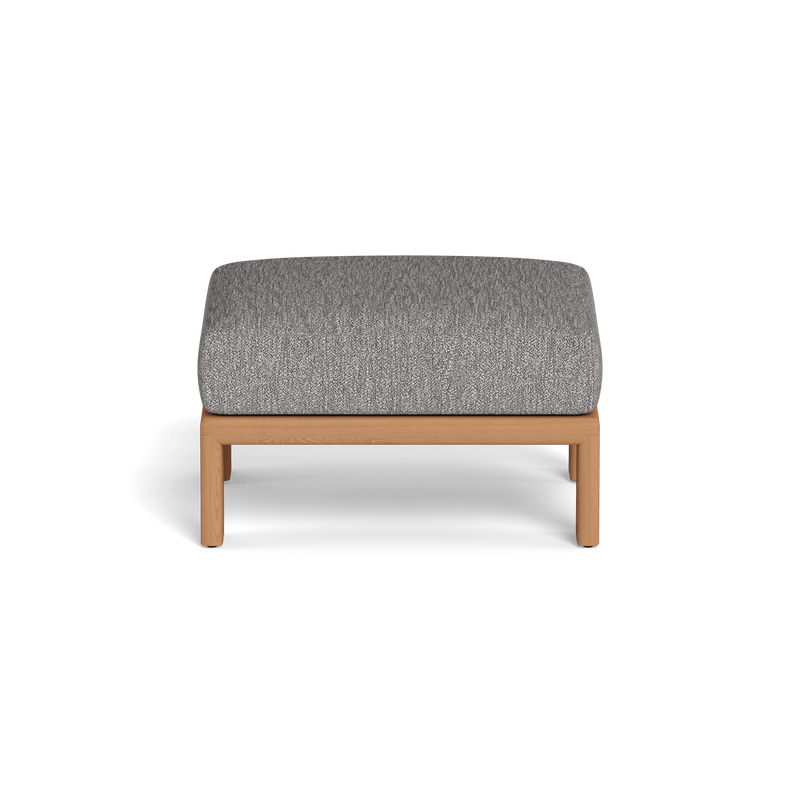 Palm Beach Teak Ottoman | Teak Natural, Pebble Fog,