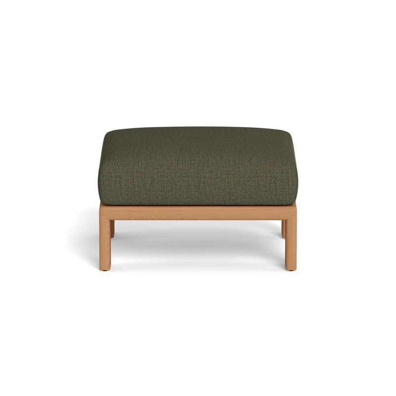 Palm Beach Teak Ottoman | Teak Natural, Stirling Moss,