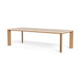 Palm Beach Teak Rectangle Dining Table | Teak Natural, Travertine Cream,