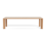 Palm Beach Teak Rectangle Dining Table | Teak Natural, Travertine Cream,