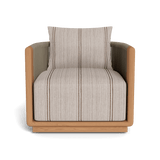 Palm Beach Teak Swivel Lounge Chair | Teak Natural, Bateau Cocoon, Rope Stone