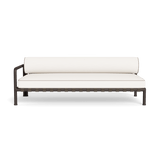 Parker 2 Seat 1 Arm Left | Aluminum Bronze, Panama Blanco, Panama Marble