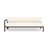 Parker 2 Seat 1 Arm Left | Aluminum Bronze, Riviera Ivory, Panama Blanco