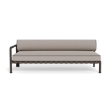 Parker 2 Seat 1 Arm Left | Aluminum Bronze, Riviera Stone, Copacabana Midnight