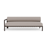 Parker 2 Seat 1 Arm Left | Aluminum Bronze, Riviera Stone, Panama Marble