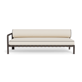 Parker 2 Seat 1 Arm Left | Aluminum Bronze, Siesta Ivory, Panama Grafito