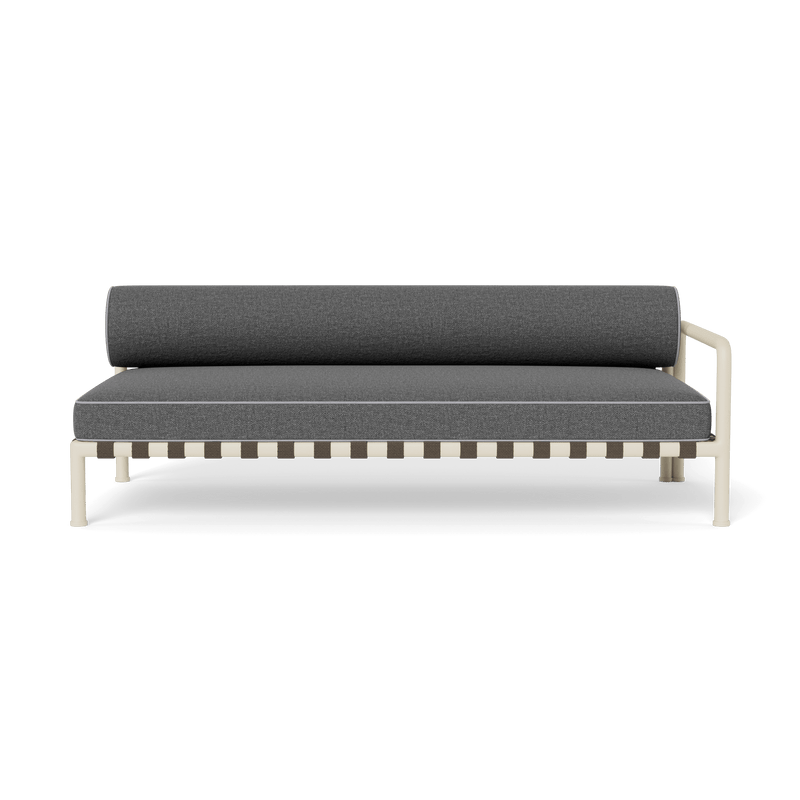 Parker 2 Seat 1 Arm Right | Aluminum Bone, Siesta Slate, Panama Cloud