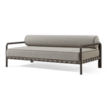 Parker 2 Seat Sofa | Aluminum Bone, Copacabana Midnight, Copacabana Midnight