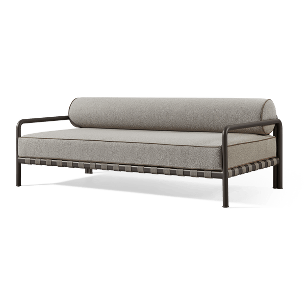 Parker 2 Seat Sofa | Aluminum Bone, Copacabana Midnight, Copacabana Midnight